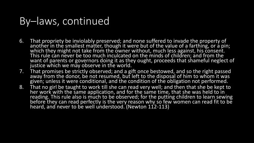 by laws continued