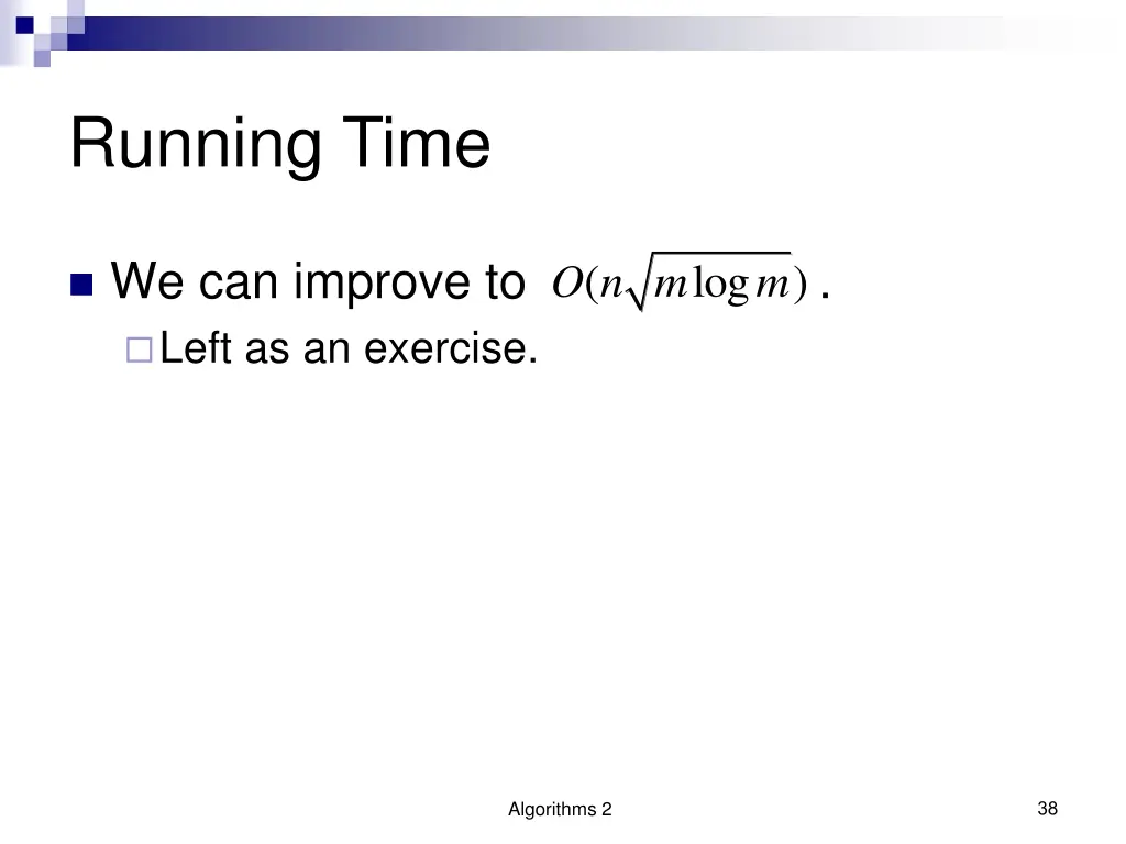 running time 1