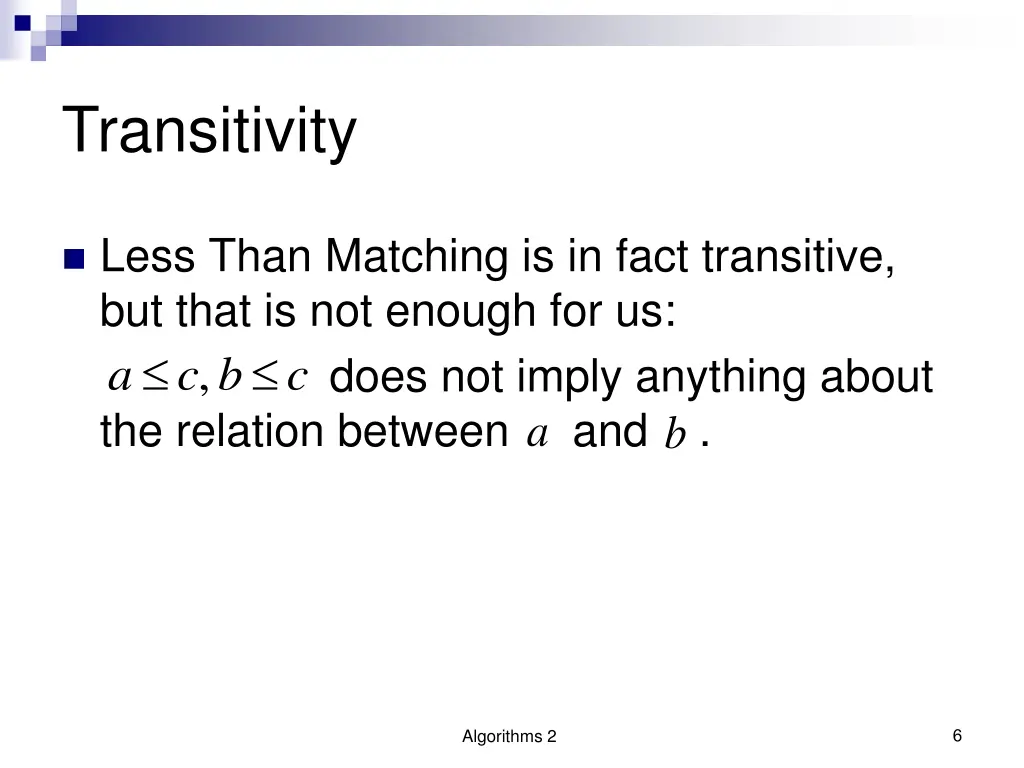 transitivity