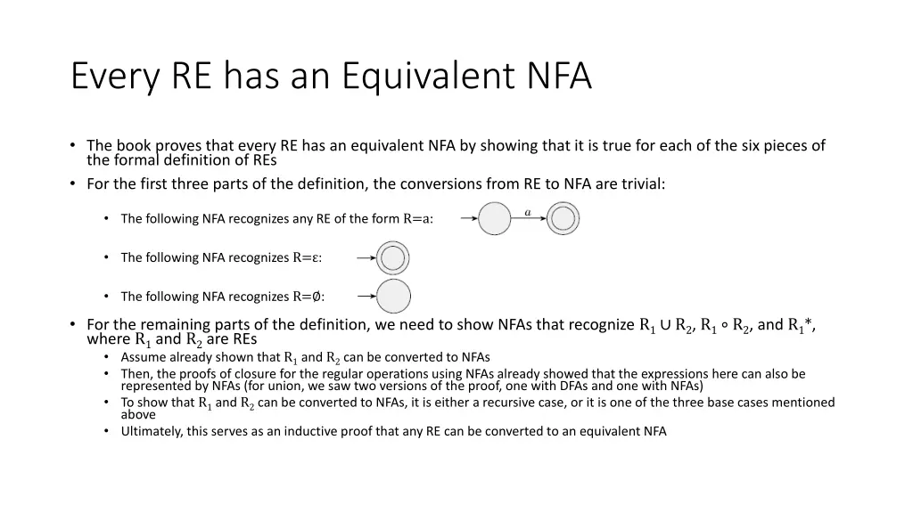 every re has an equivalent nfa