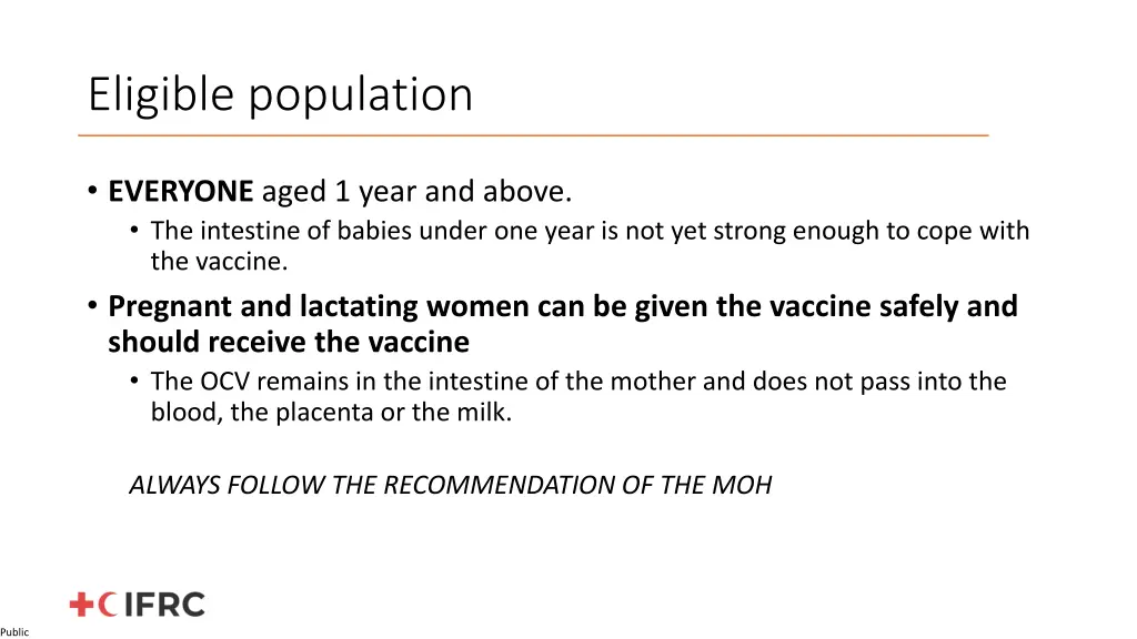 eligible population