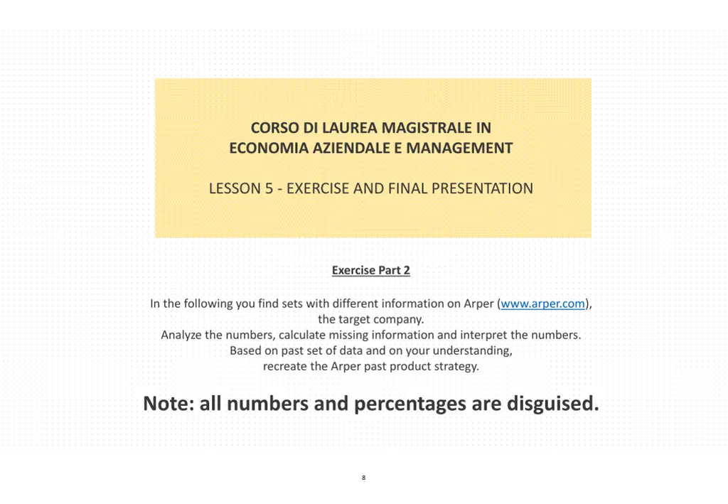 corso di laurea magistrale in economia aziendale 2