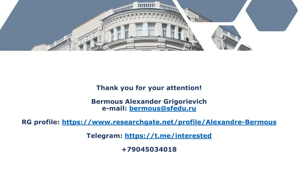 thank you for your attention