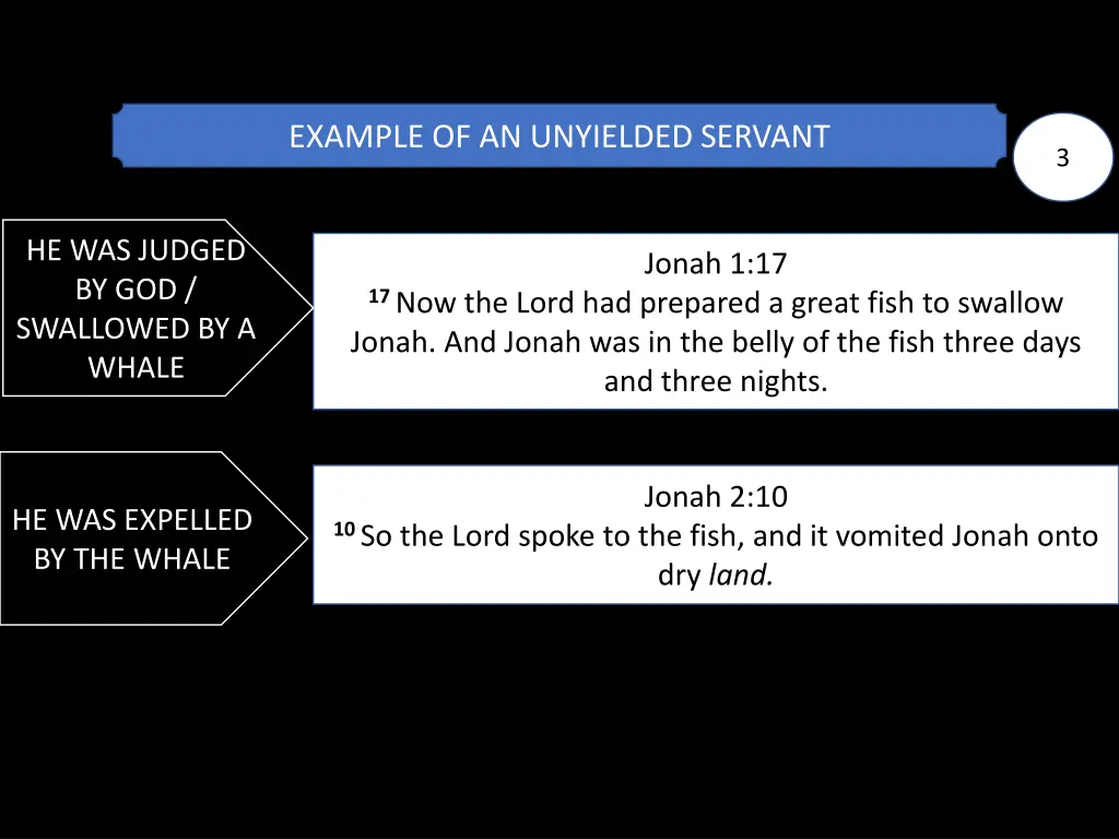 example of an unyielded servant 2