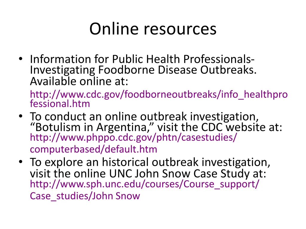 online resources