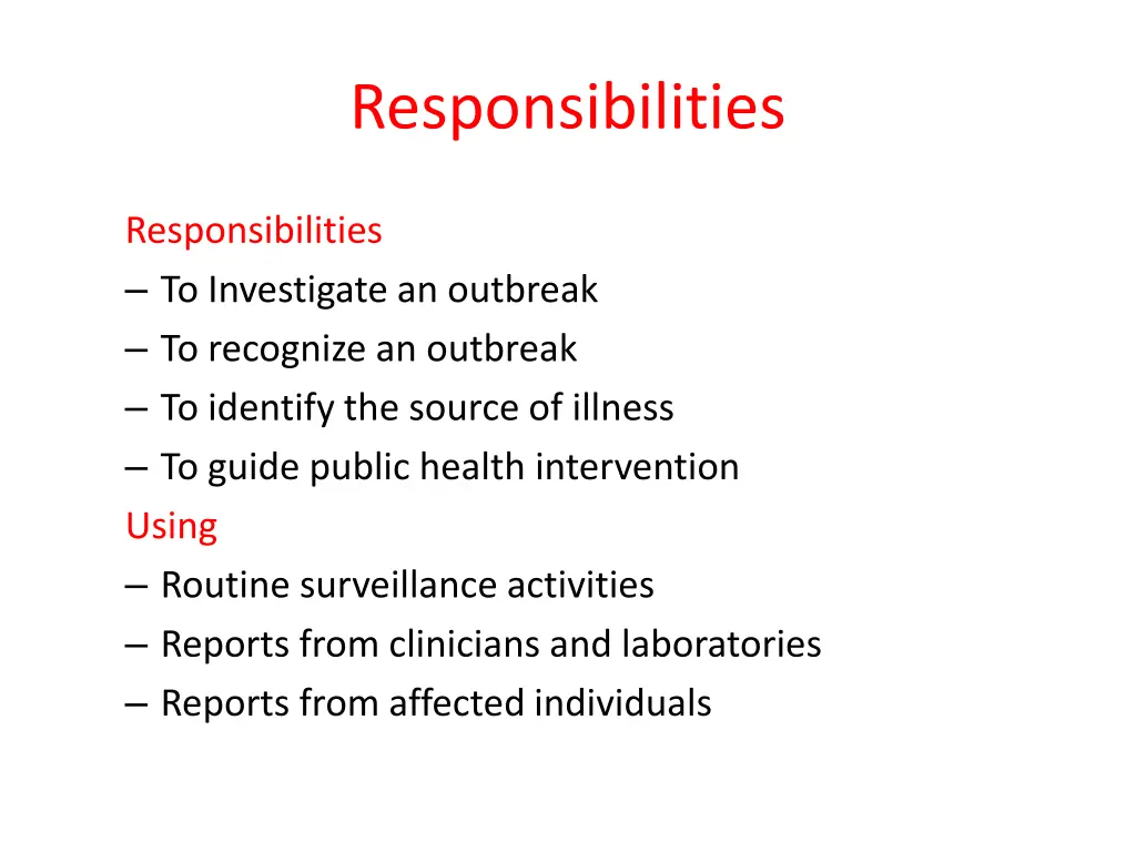 responsibilities 1
