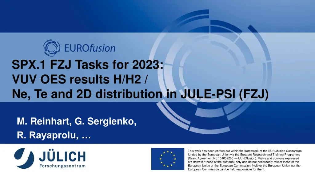 spx 1 fzj tasks for 2023 vuv oes results