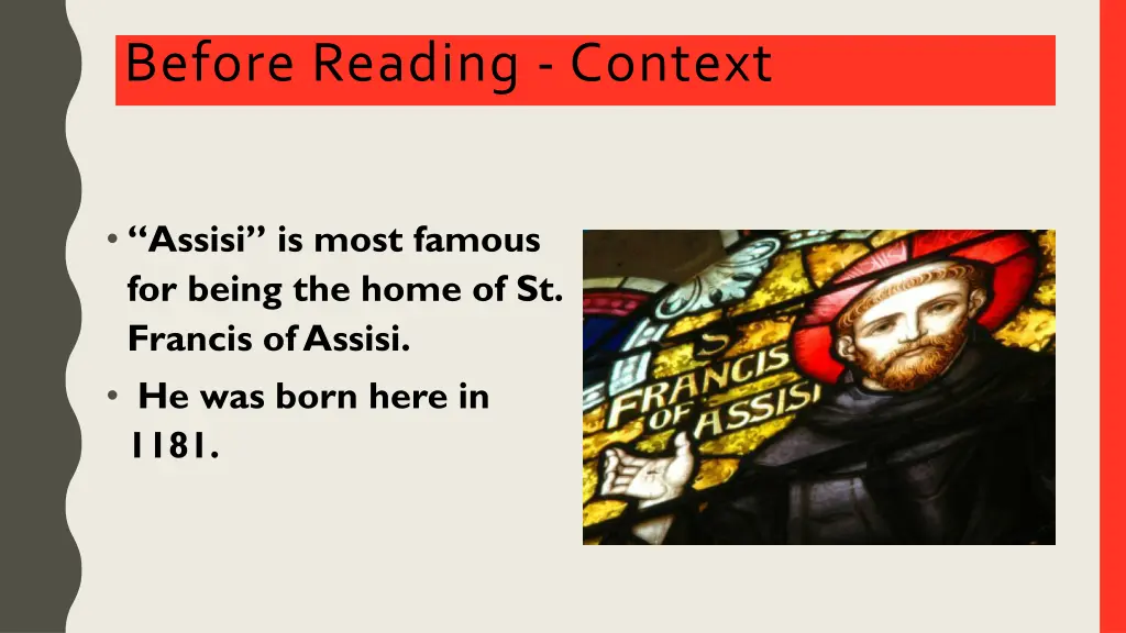 before reading context 1