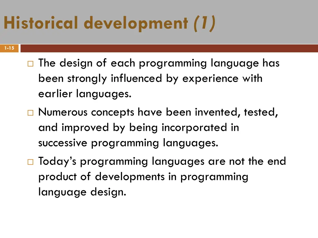 historical development 1