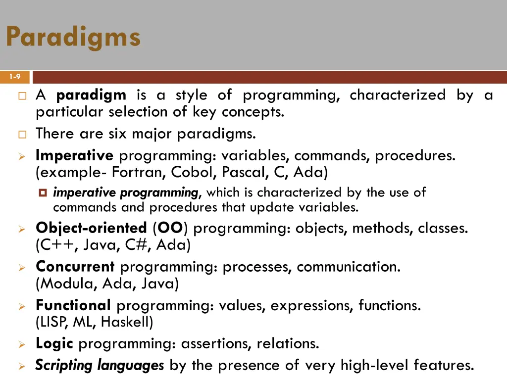 paradigms
