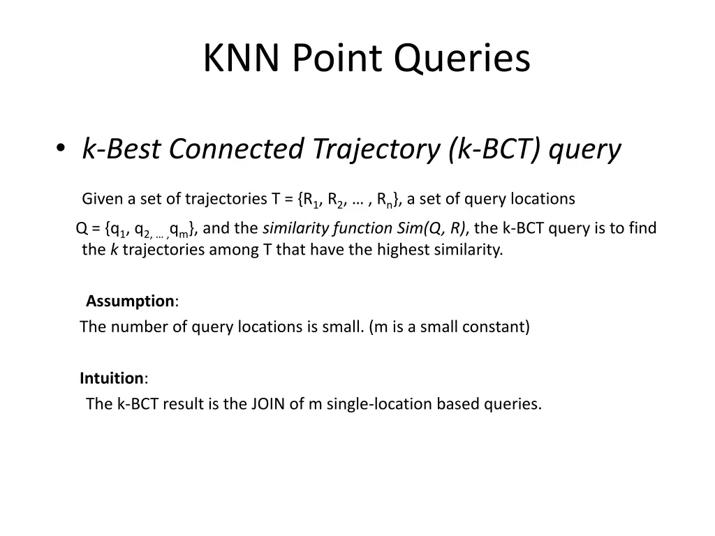 knn point queries 2