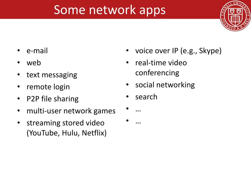 some network apps