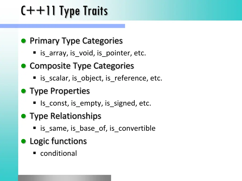 c 11 type traits
