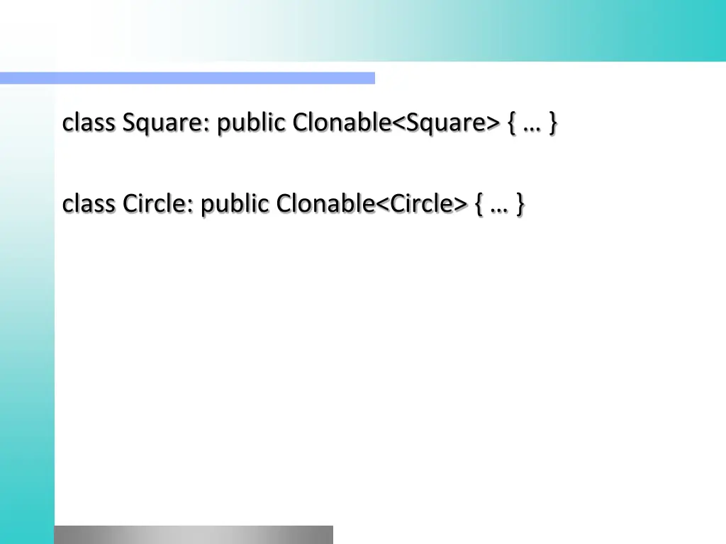 class square public clonable square