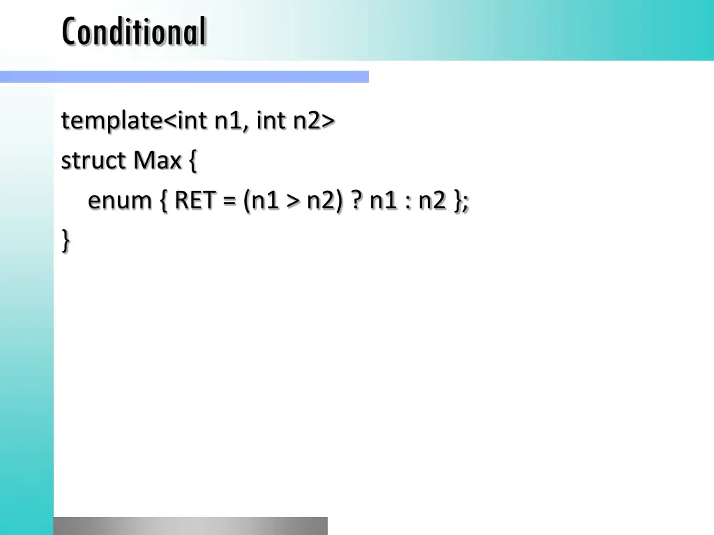 conditional