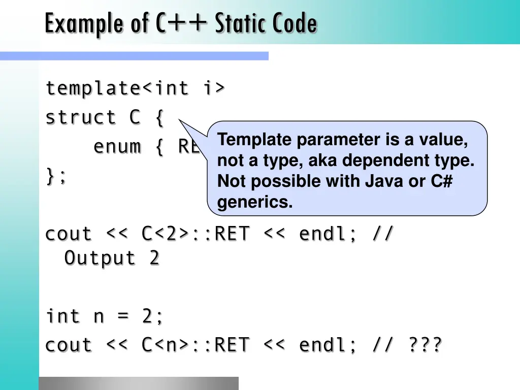 example of c static code