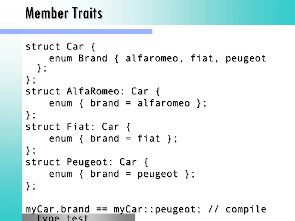 member traits