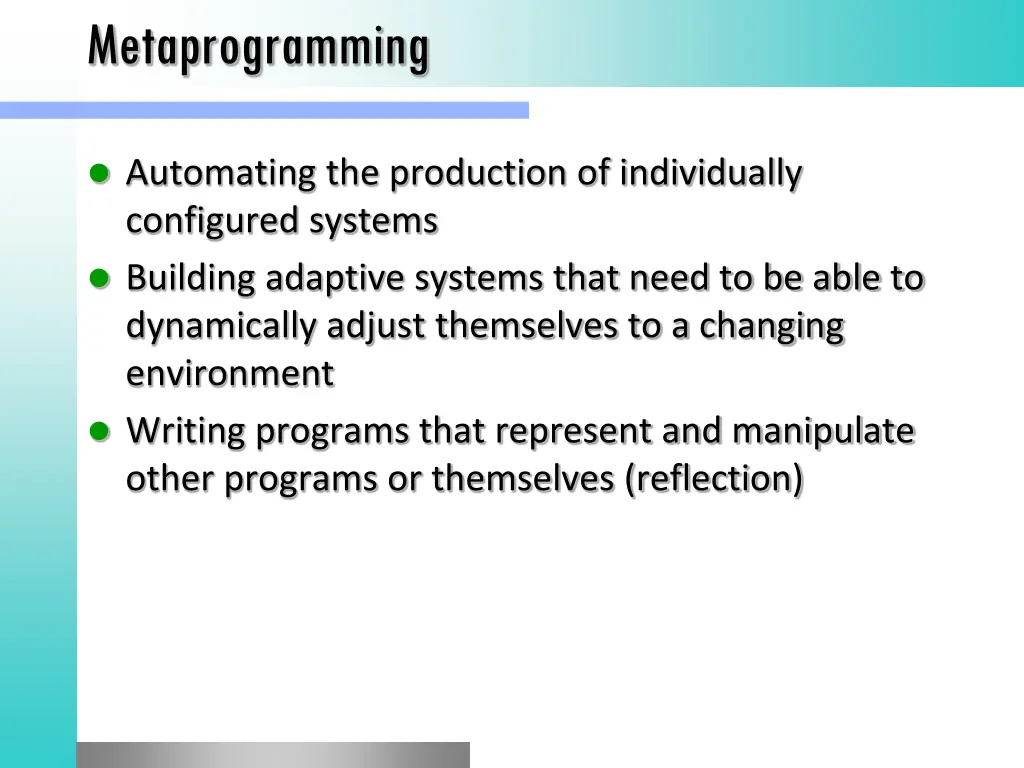 metaprogramming