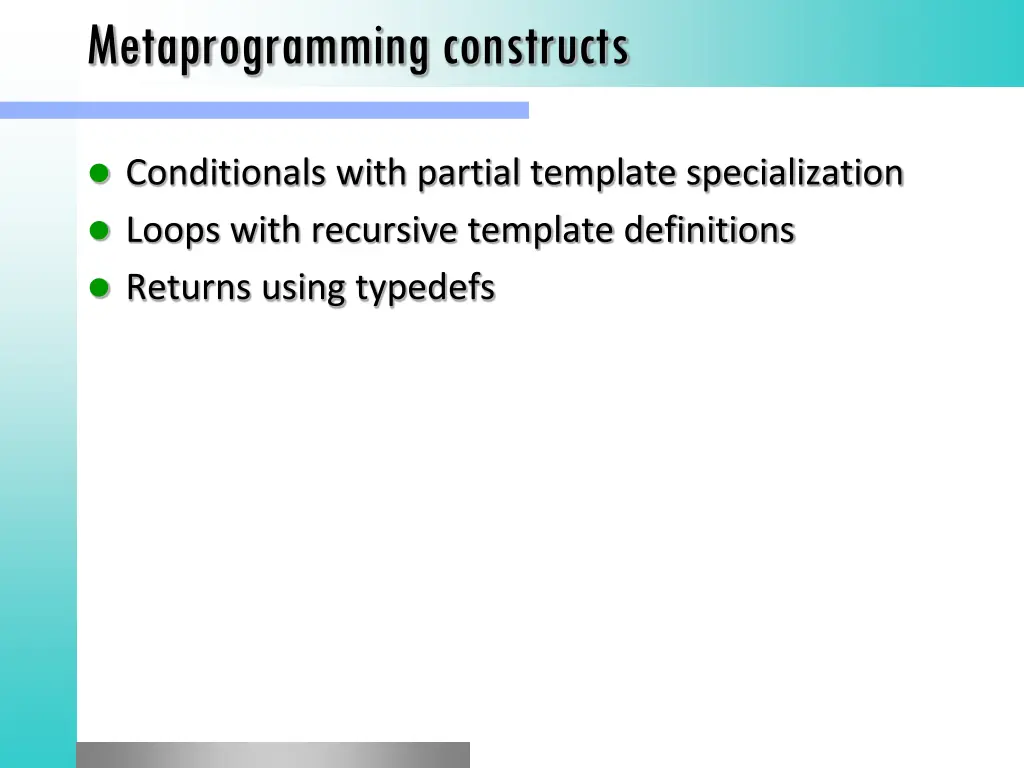 metaprogrammingconstructs