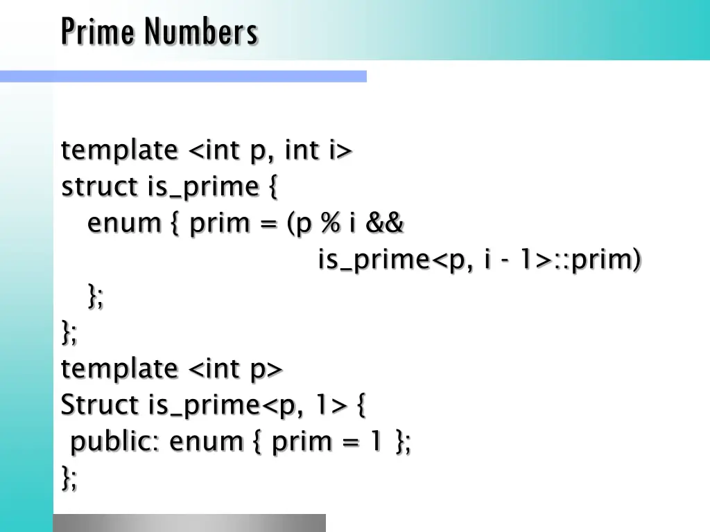 prime numbers