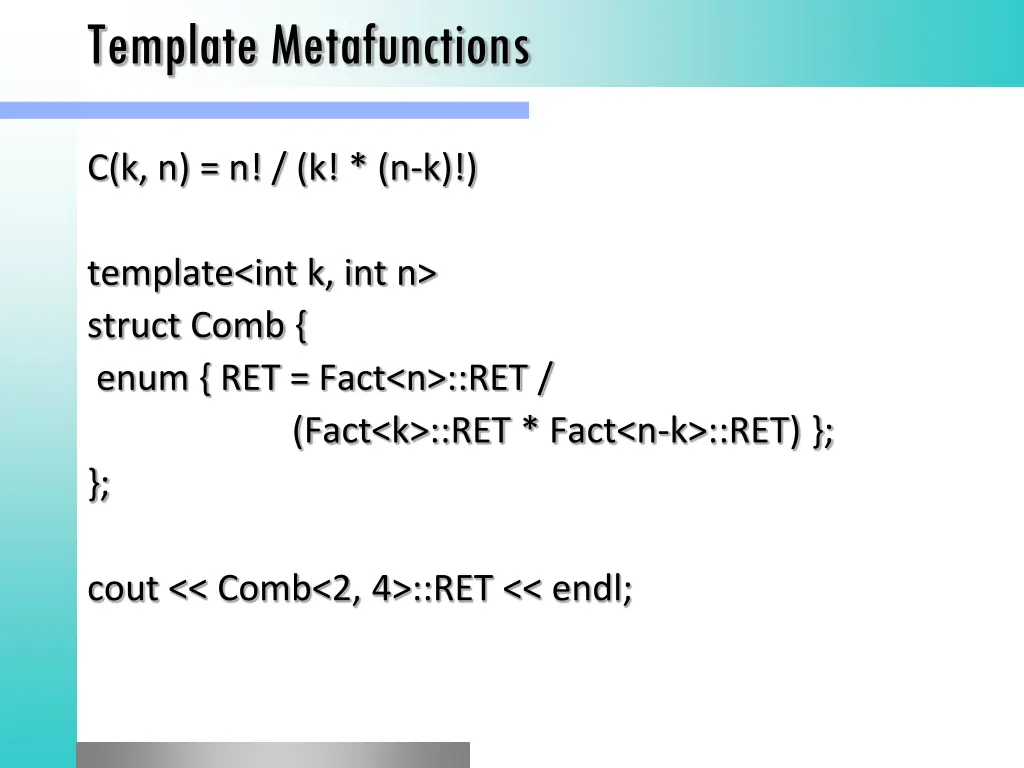 template metafunctions