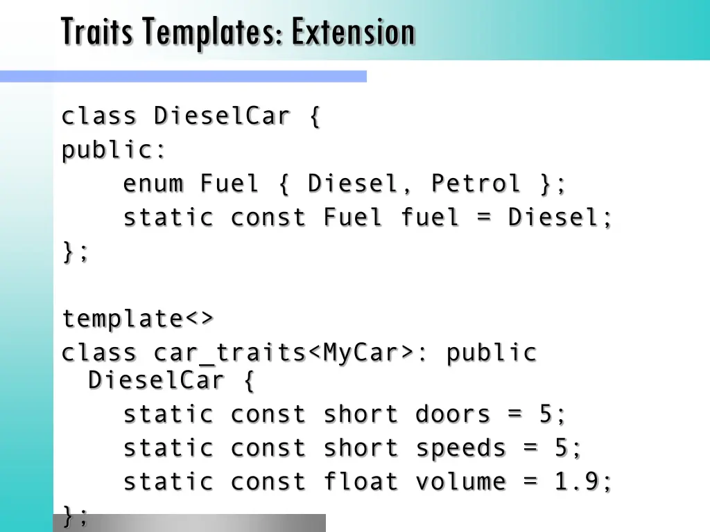 traits templates extension