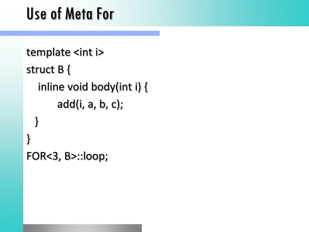 use of meta for