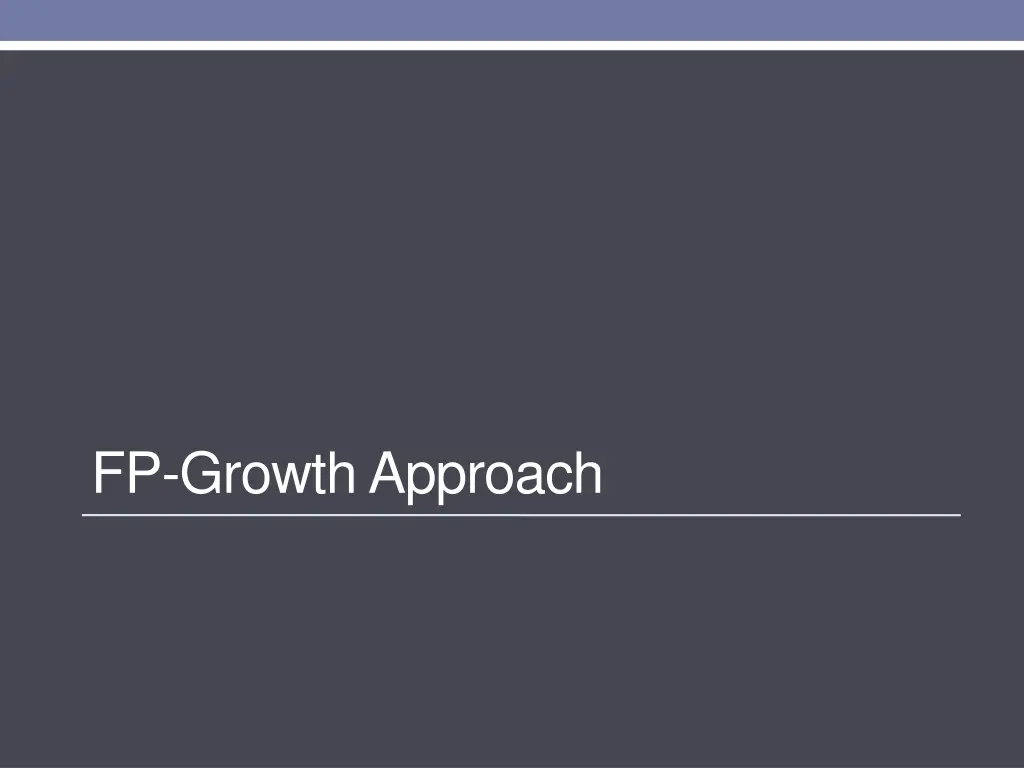 fp growth approach