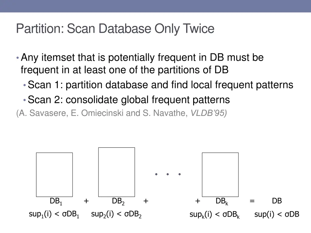 partition scan database only twice