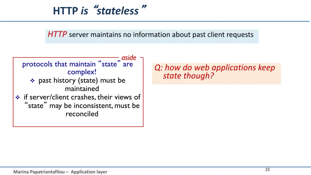 http is stateless