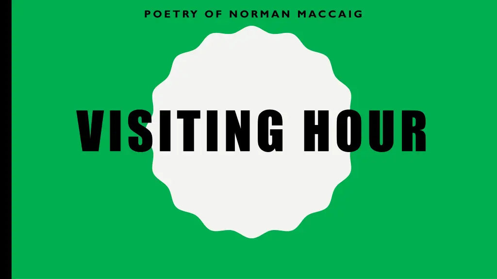 poetry of norman maccaig