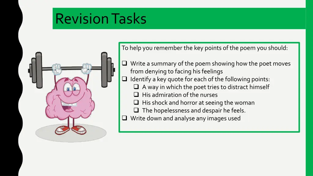 revision tasks