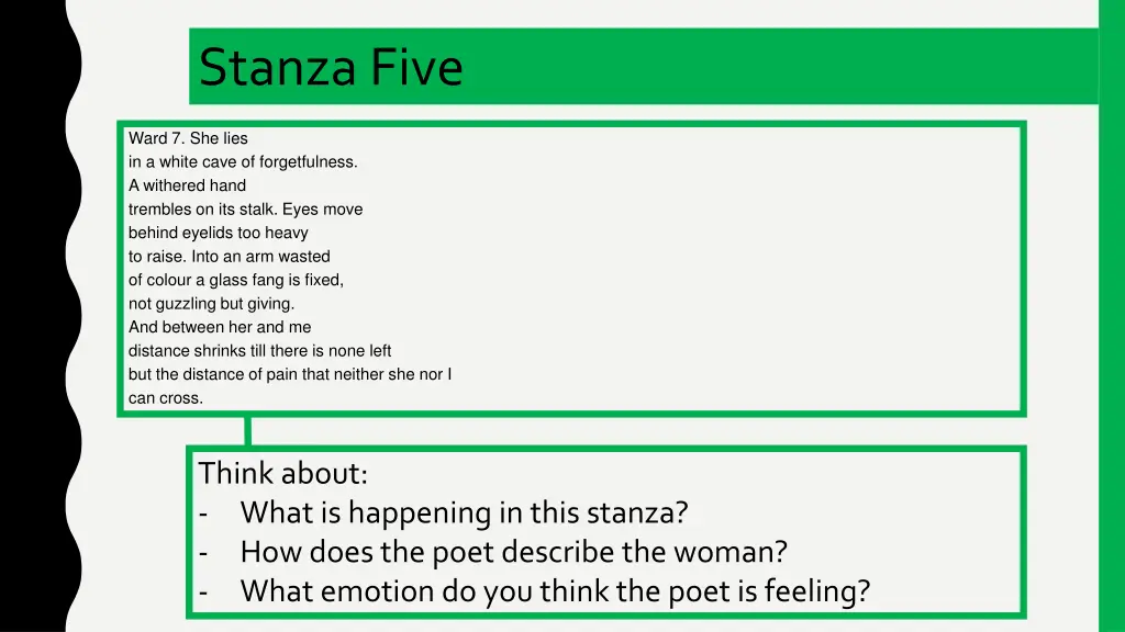 stanza five