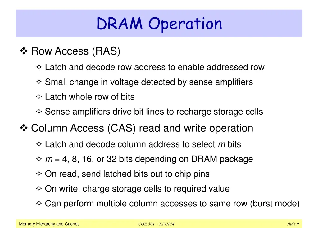 dram operation