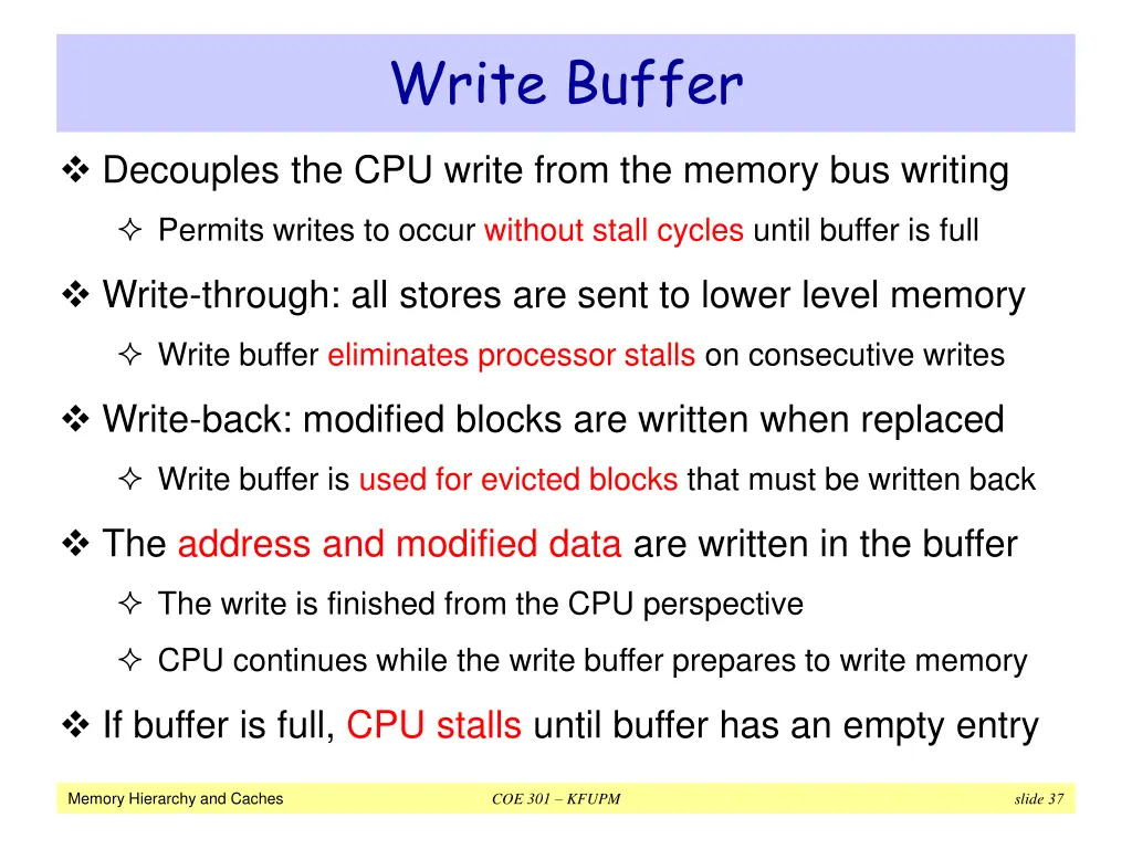 write buffer