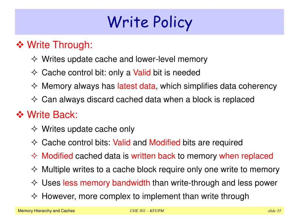 write policy