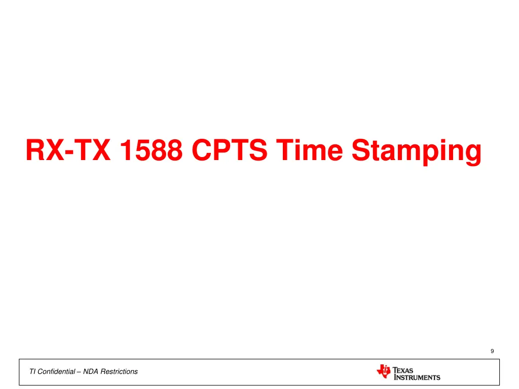 rx tx 1588 cpts time stamping