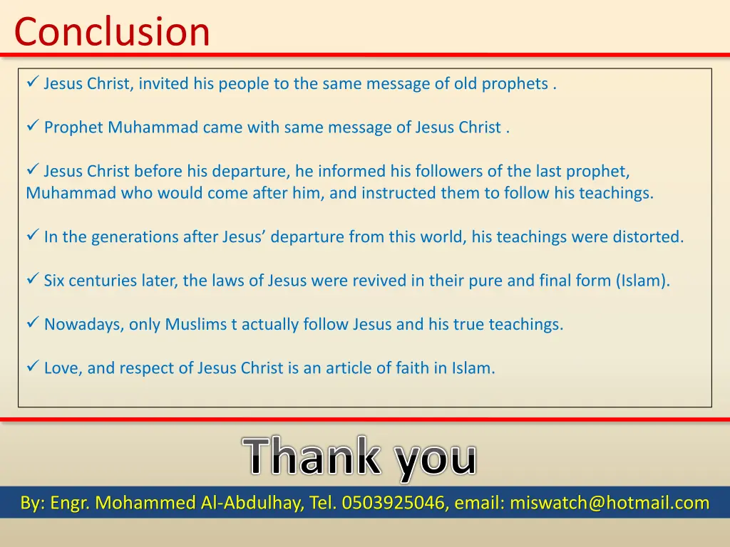 conclusion
