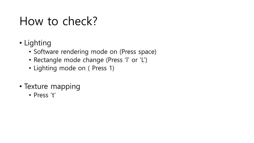 how to check