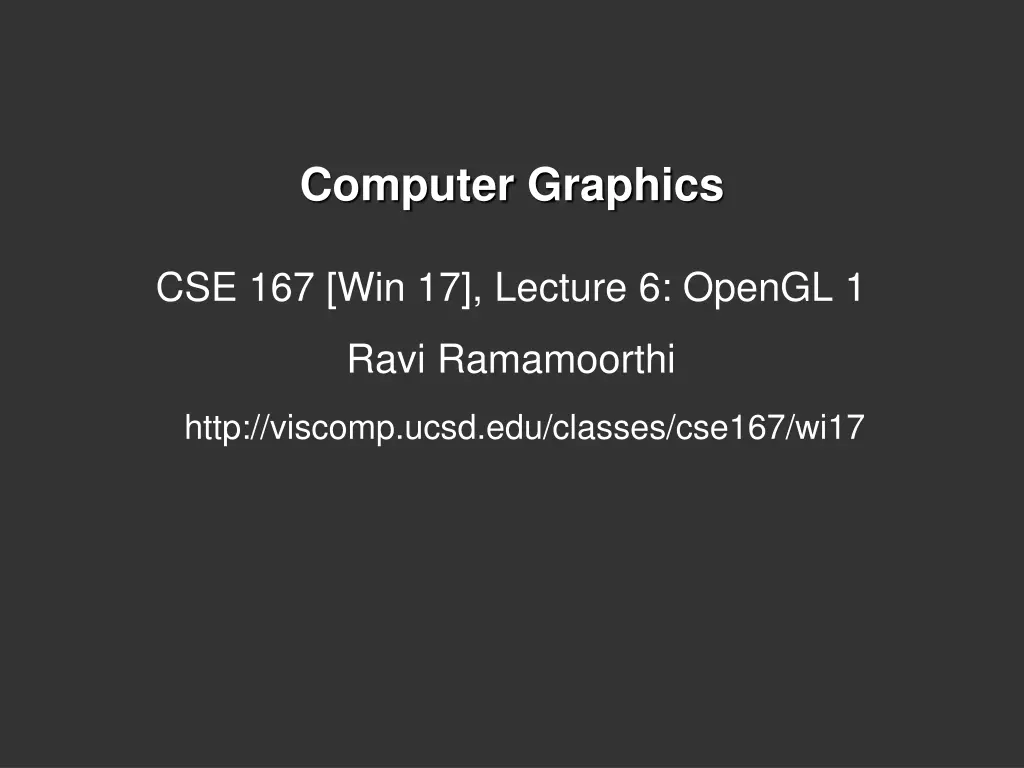 computer graphics