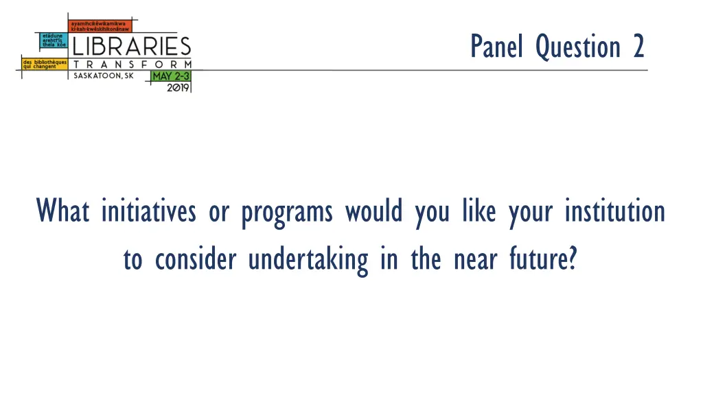panel question 2