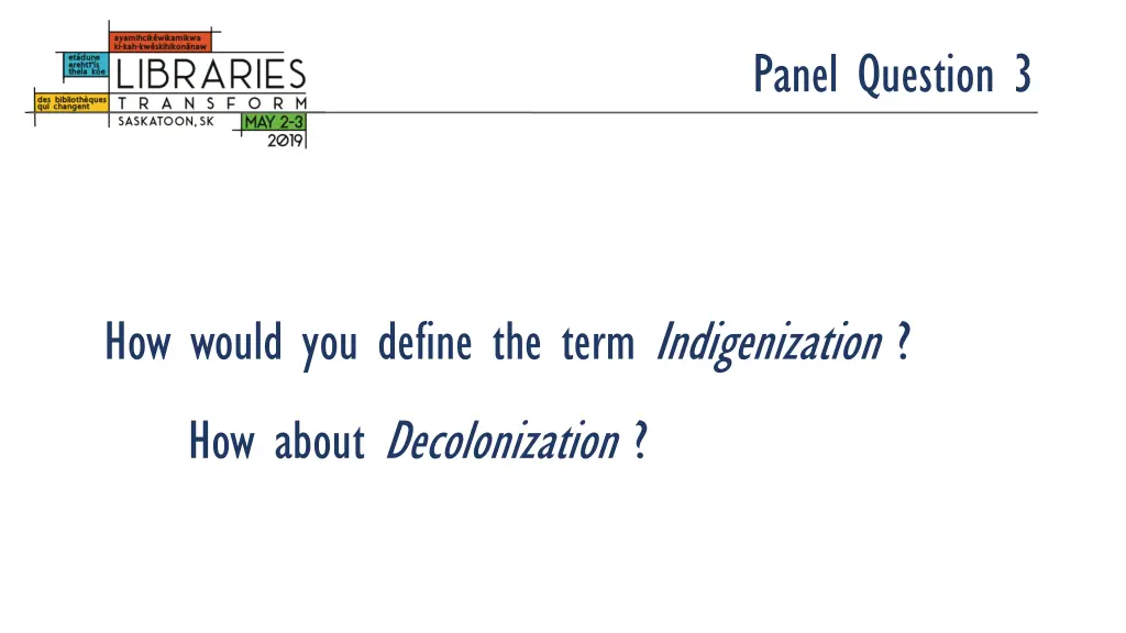 panel question 3