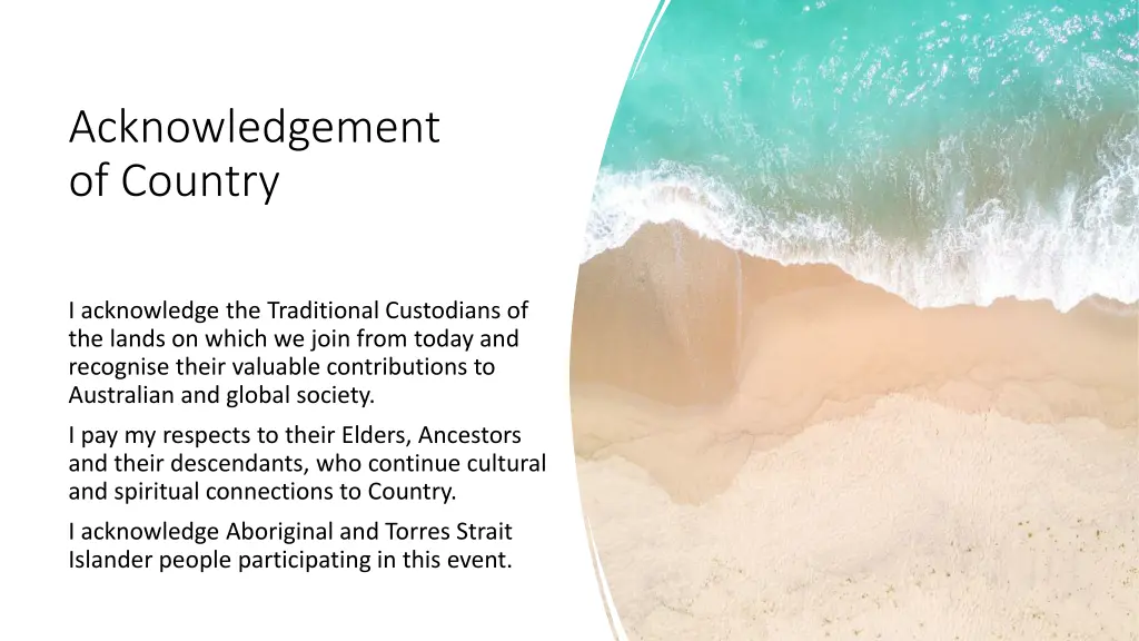 acknowledgement of country