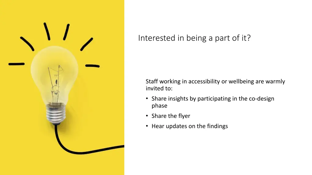 interested in being a part of it