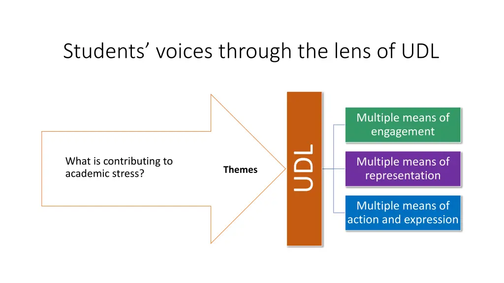 students voices through the lens of udl
