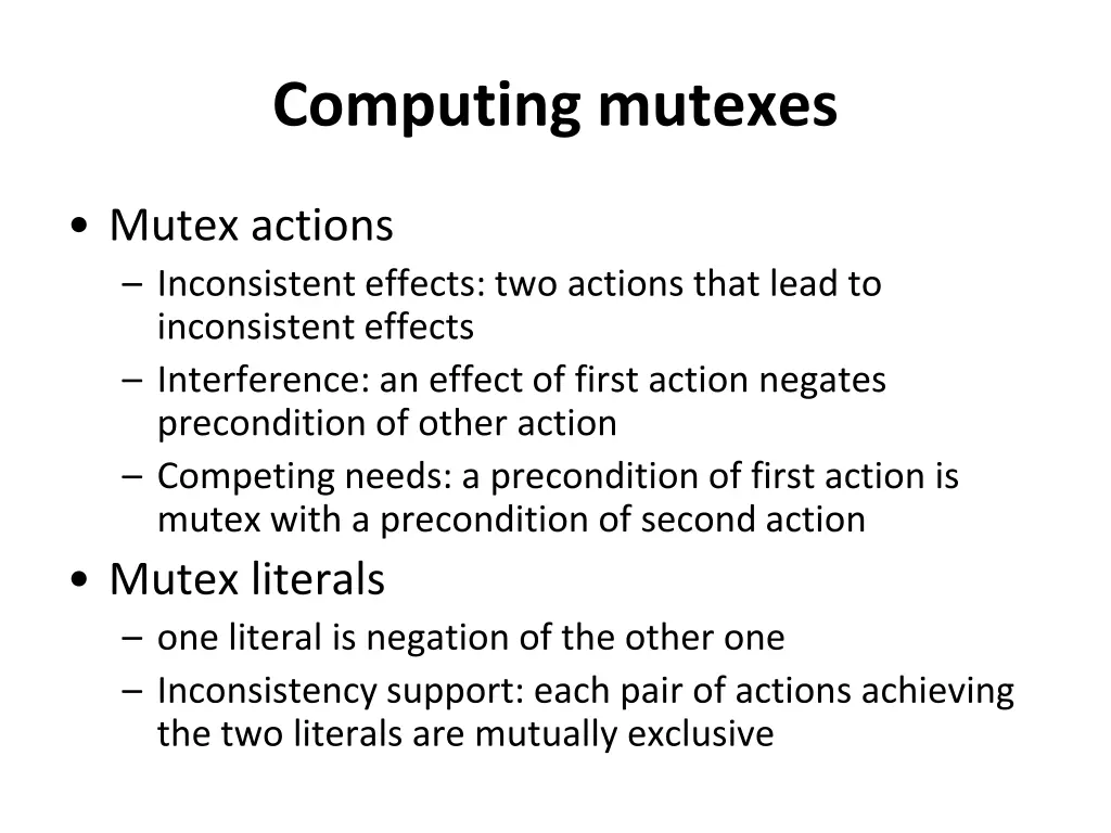 computing mutexes