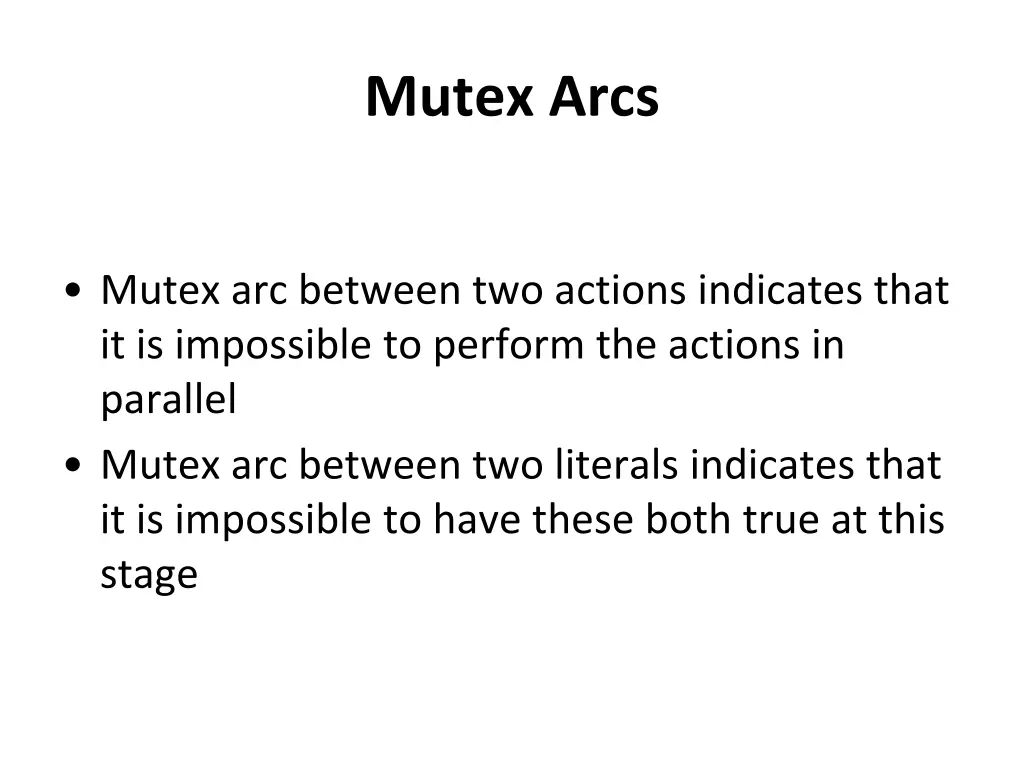 mutex arcs