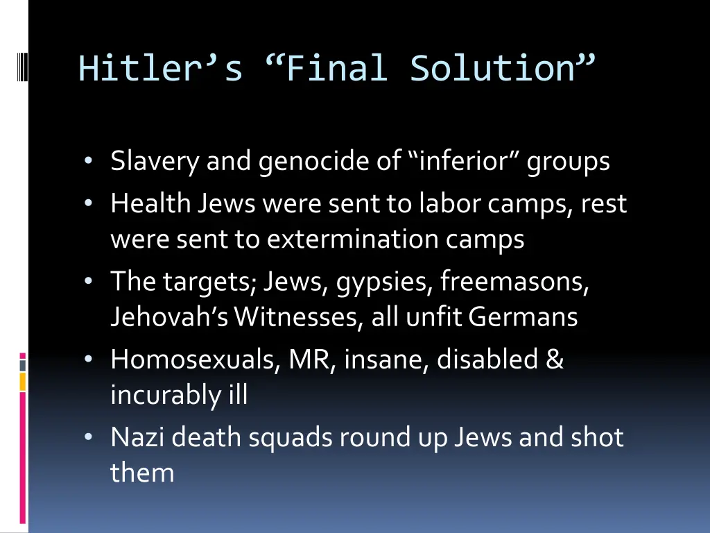 hitler s final solution