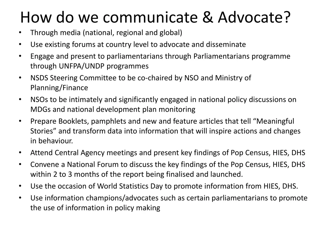 how do we communicate advocate through media