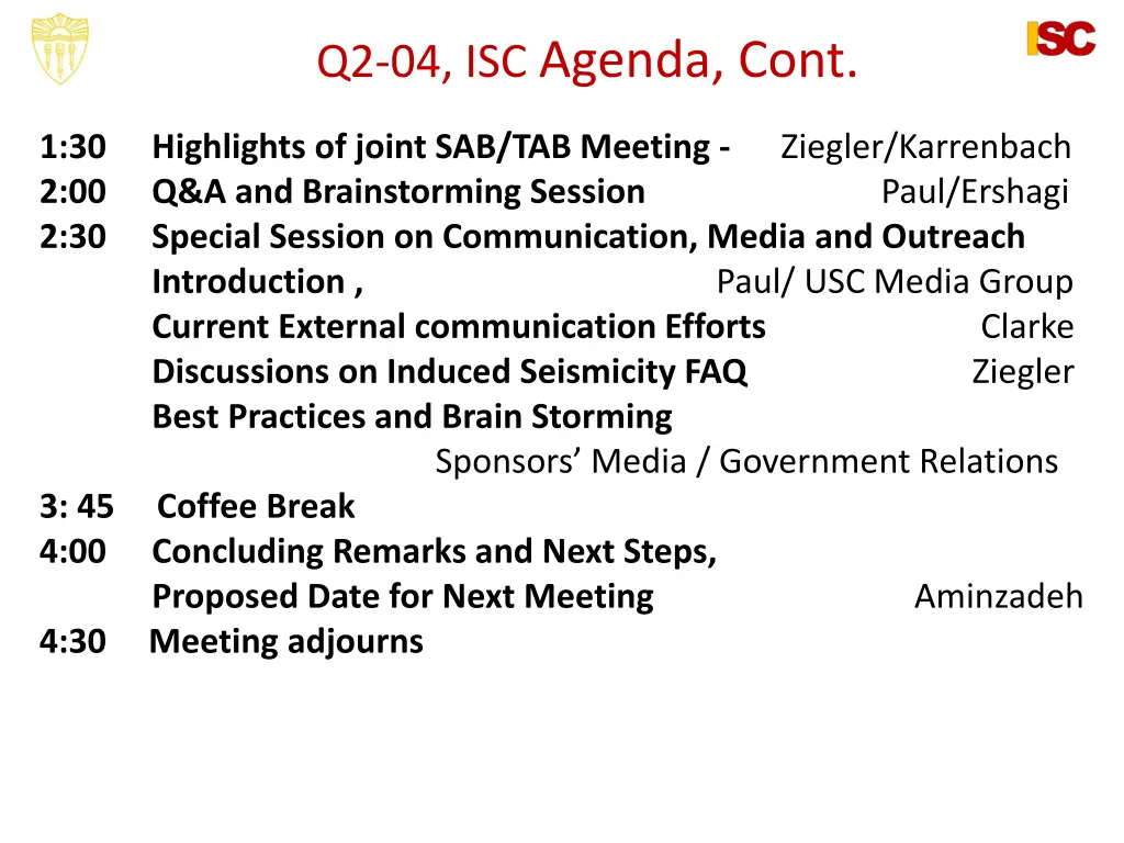 q2 04 isc agenda cont 1